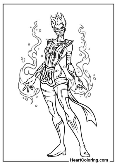 Frost — imagem para colorir em casa