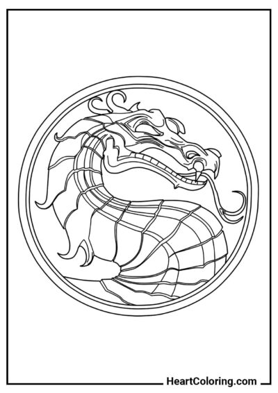 Logo Mortal Kombat Logo Mortal Kombat — perfecto para pintar en casa