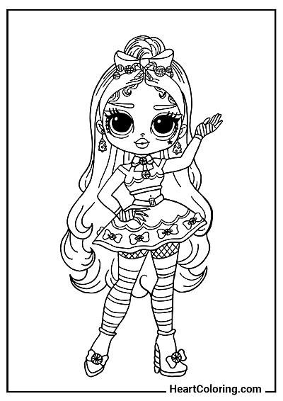 Baixe agora: LOL OMG Cleópatra — página para colorir