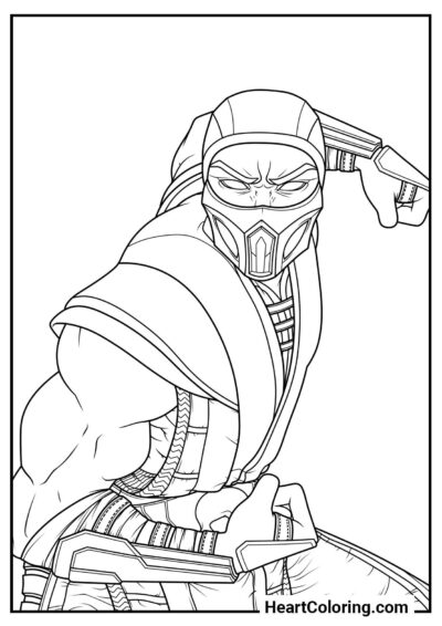 Golpe de Sub-Zero Lámina para imprimir de Golpe de Sub-Zero
