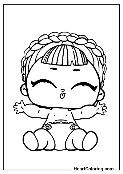 Color-and-print design: LOL little sister