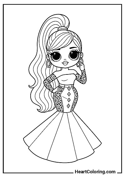 Imprime en casa: LOL OMG diva de la moda