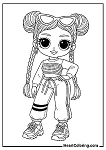LOL OMG sporty doll – part of the "Doll Coloring Pages" coloring set