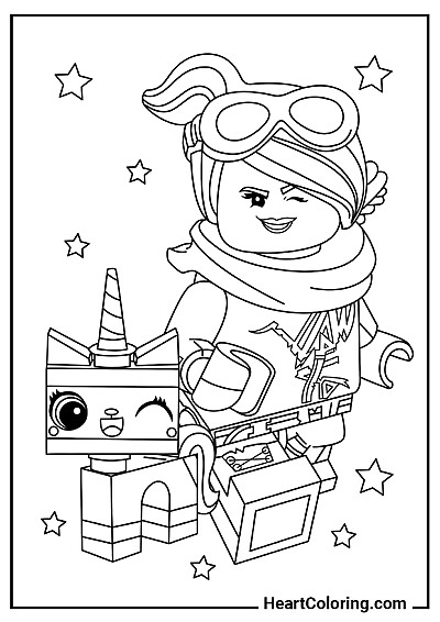Lory und Unikitty – aus der Sammlung: "Lego Ausmalbilder"