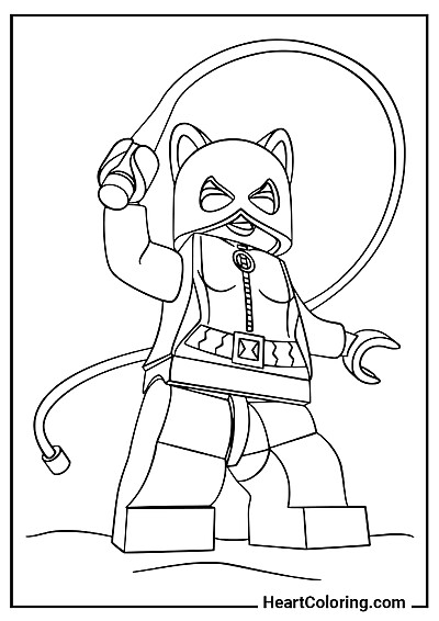 Mulher-Gato Mulher-Gato — imagem para colorir em casa