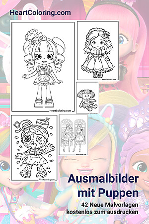 Ausmalbilder Puppen Ausmalbilder mit Puppen