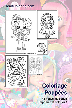 Coloriage Poupées