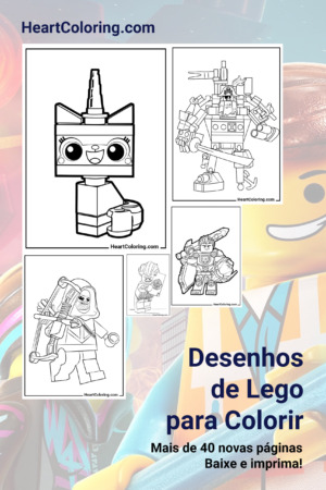 Desenhos de Lego para Colorir
