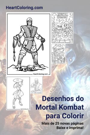 Desenhos do Mortal Kombat para Colorir