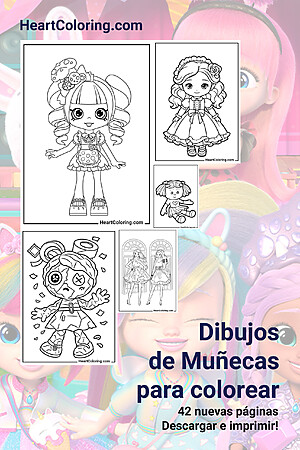 Dibujos de Muñecas para Colorear Dibujos de Muñecas para colorear