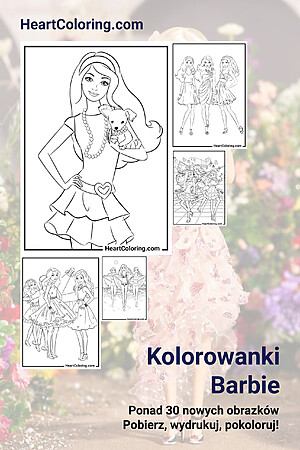 Kolorowanki Barbie