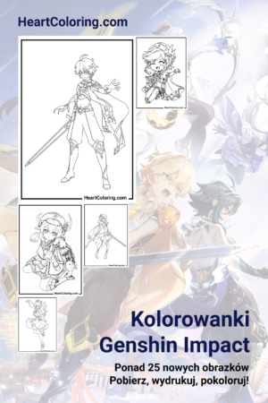 Kolorowanki Genshin Impact
