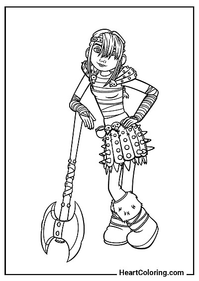 Imprima e pinte Astrid Hofferson — diversão garantida