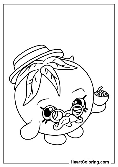 Shopkins Tomate — coloriage de qualité supérieure