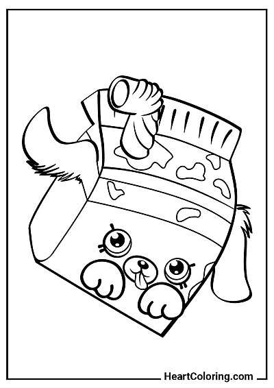 Télécharger le coloriage Shopkins Brique de Lait en PDF ou JPG