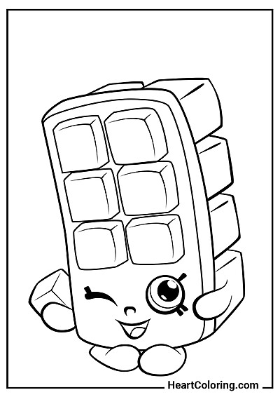 Image Shopkins Moule à Glace à colorier — simple et ludique