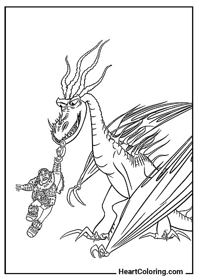 PDF grátis: Presa salvando Snotlout para imprimir