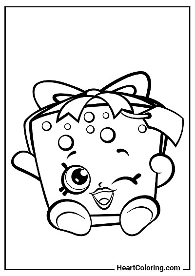 Coloriage Cadeau Sucré — fichier JPG et PDF