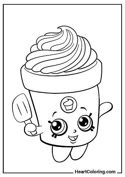Coloriage Frieda Glaçage — téléchargement et impression