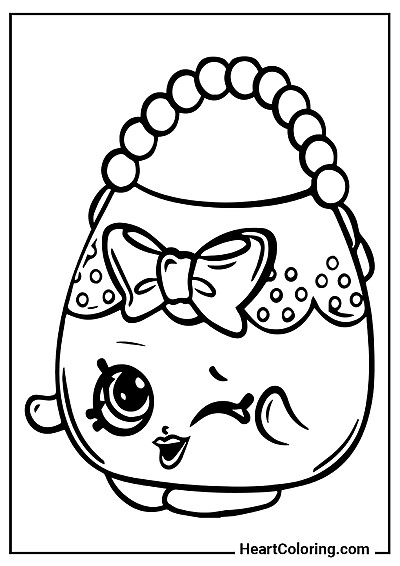 Image à imprimer : coloriage Shopkins Sac à Main