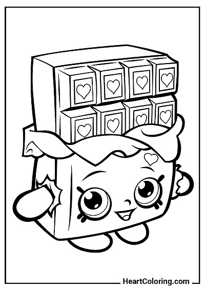 Chocolat Coquin — coloriage A4 à imprimer