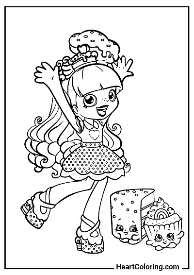 Donatina Joyeuse — coloriage familial à partager