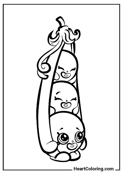 Coloriage interactif Petit Pois Doux en ligne