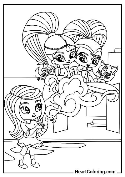 Stampa e colora: Leah e le sue amiche