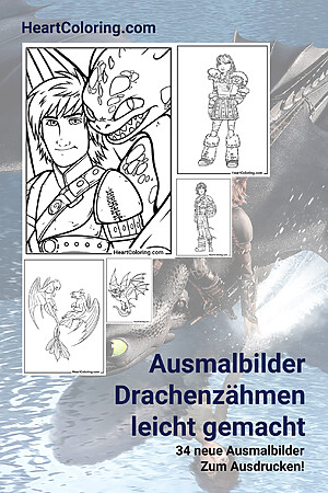 Ausmalbilder von Drachenzähmen leicht gemacht