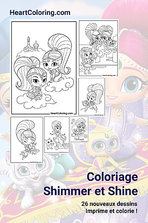 Coloriage Shimmer et Shine Coloriage Shimmer et Shine