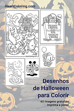 Desenhos de Halloween para Colorir