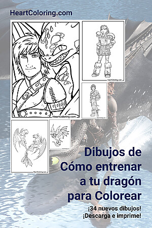 Dibujos de Cómo entrenar a tu dragón para Colorear