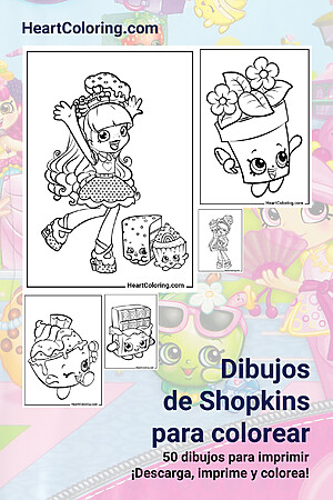 Dibujos de Shopkins para Colorear Dibujos de Shopkins para colorear