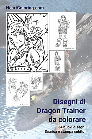 Disegni di Dragon Trainer da colorare