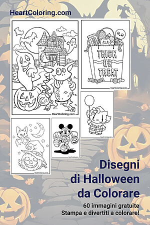 Disegni di Halloween da colorare