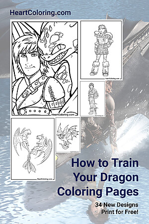 How to Train Your Dragon Coloring Pages