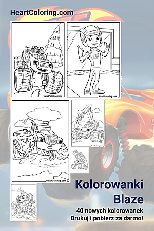 Kolorowanki Blaze i mega maszyny