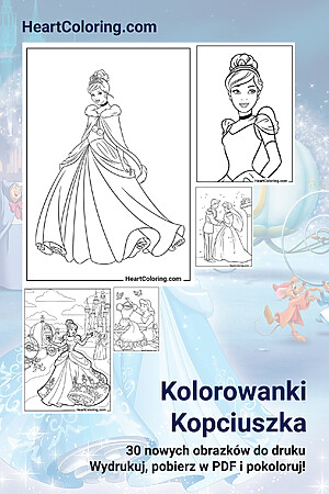 Kolorowanki Kopciuszka