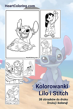 Kolorowanki Lilo i Stitch