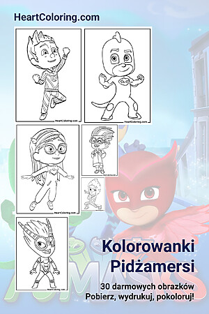 Kolorowanki Pidżamersi Kolorowanki Pidżamersi