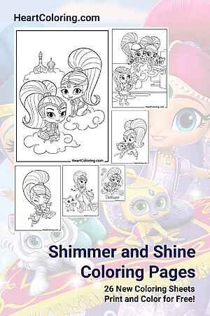 Shimmer and Shine Coloring Pages
