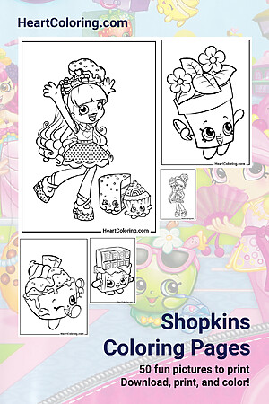 Shopkins Coloring Pages
